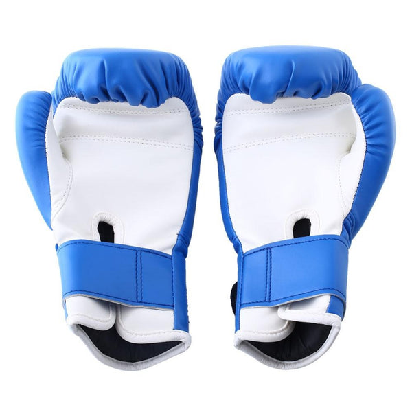 Blue Leather Gloves